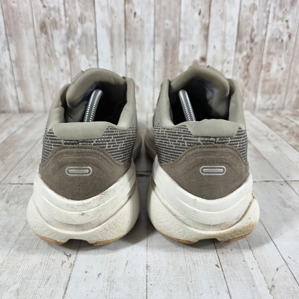 Brooks Ghost Max 2 Mens 11.5 Gray Tan Running Shoes 1104311D240 Cushion Sneaker - Picture 3 of 8